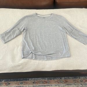 Athleta girl gray long sleeve tee